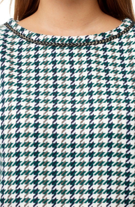 Комплект юбочный Anastasia 1042 зеленый_гус.лапка/олива