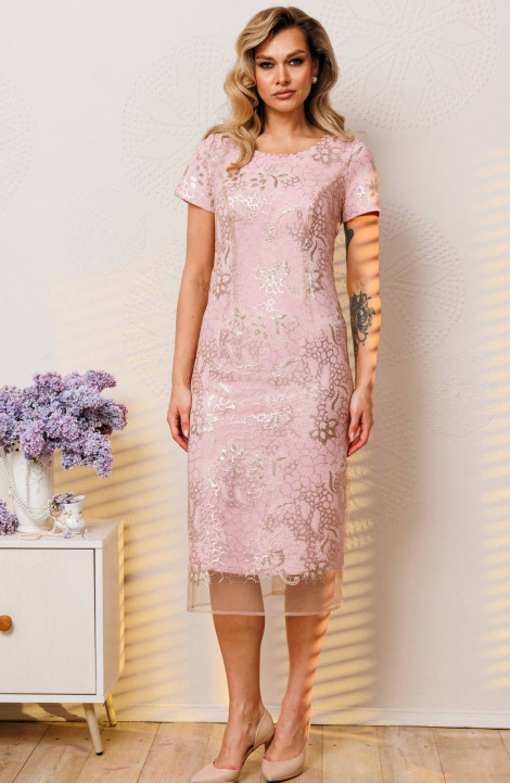 Комплект с платьем Мода Юрс 2754 розовый