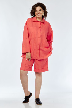 Комплект с блузкой AVA fashion М-066 коралловый