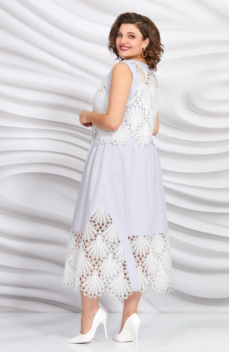 Комплект с платьем Mira Fashion 5422 серый