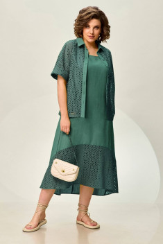 Комплект с платьем INVITE 6060 зеленый