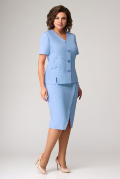 Комплект юбочный Мишель стиль 1057-1 голубой