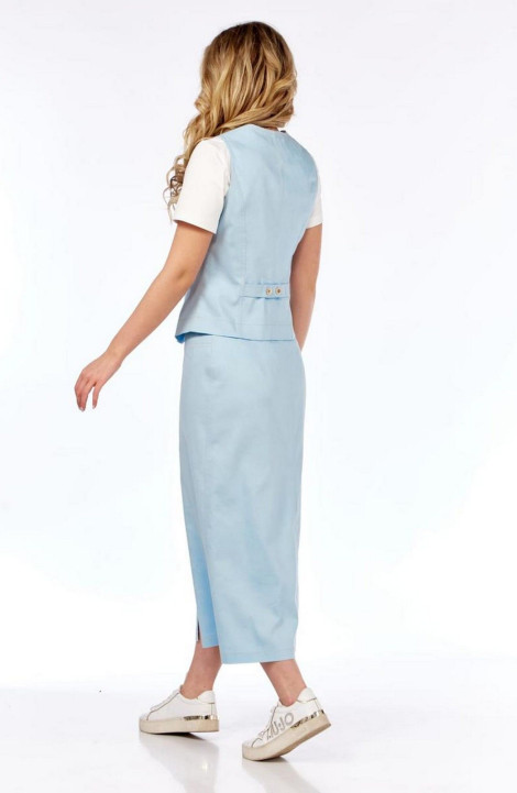 Комплект юбочный Милора-стиль 1205 голубой