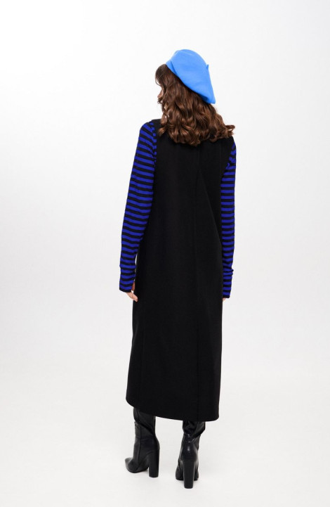 Комплект с платьем ELLETTO LIFE 5239 черно-синий