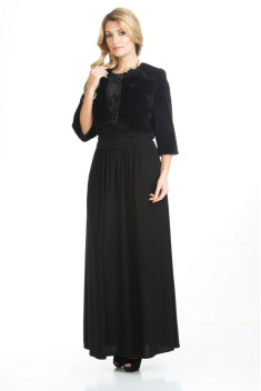 Комплект с платьем Liona Style 417 черный