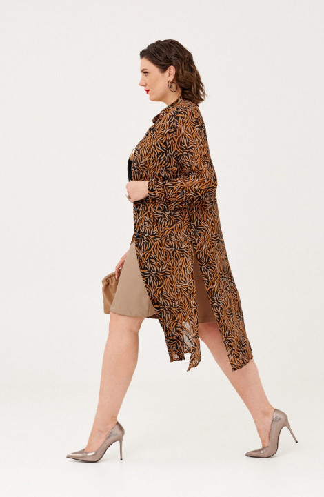 Комплект с платьем Almirastyle 342 коричневый