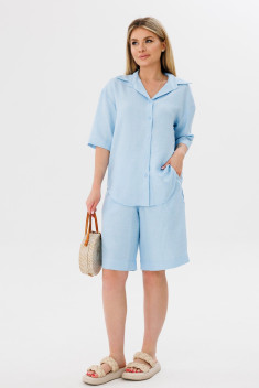 Комплект с блузкой Amberа Style 2022В голубой
