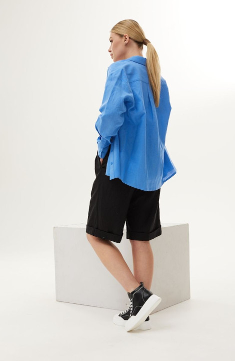 Женский комплект с шортами DAVA 165 синий-черный
