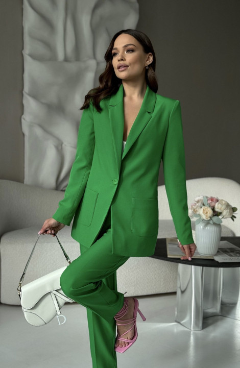 Брючный костюм Dilana VIP 2056 зеленый