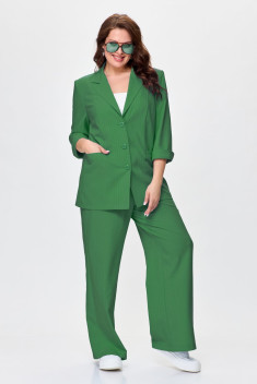 Брючный костюм ALEZA 1206 зеленый