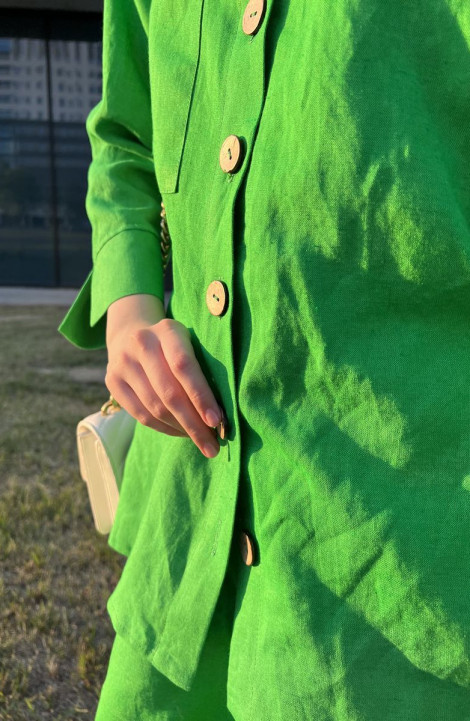 Женский комплект с шортами USOVA 005 зелёный