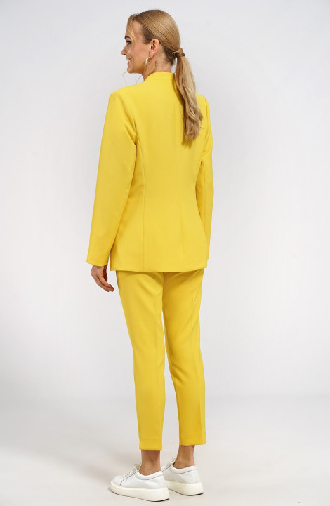 Брючный костюм Alani Collection 2093 жёлтый