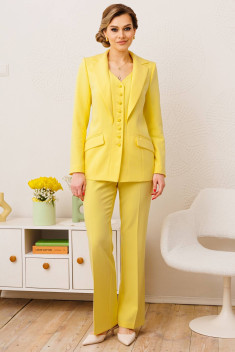 Брючный костюм Мода Юрс 2852 желтый