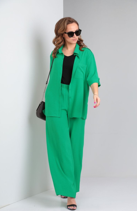 Брючный комплект Andrea Fashion 3 зелёный
