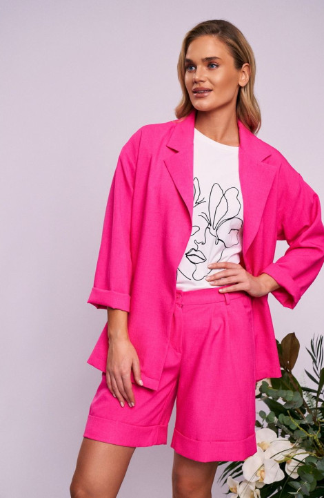 Женский комплект с шортами KaVaRi 8005.1 розовый