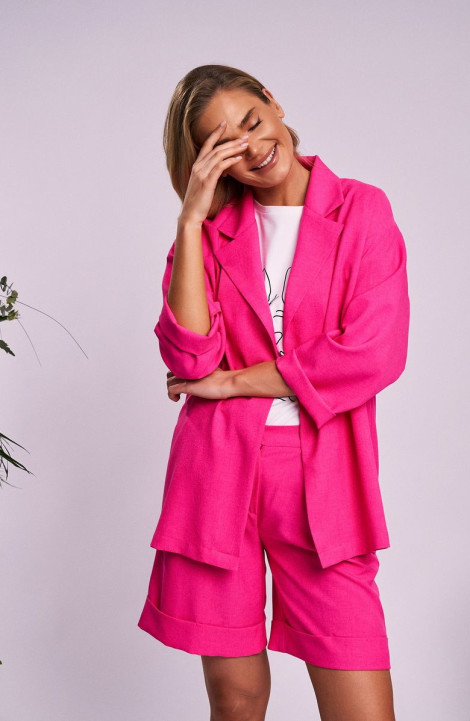 Женский комплект с шортами KaVaRi 8005.1 розовый