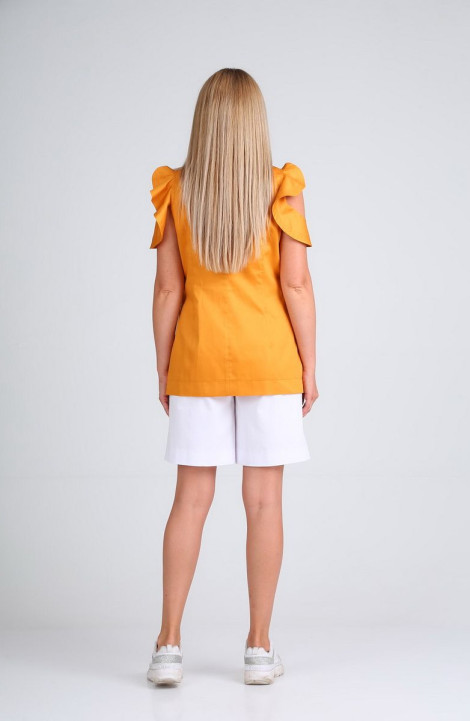 Женский комплект с шортами Gamma Gracia 378 белый оранжевый