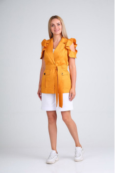 Женский комплект с шортами Gamma Gracia 378 белый оранжевый
