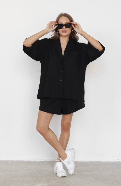 Женский комплект с шортами LA LIBERTE LS03 черный