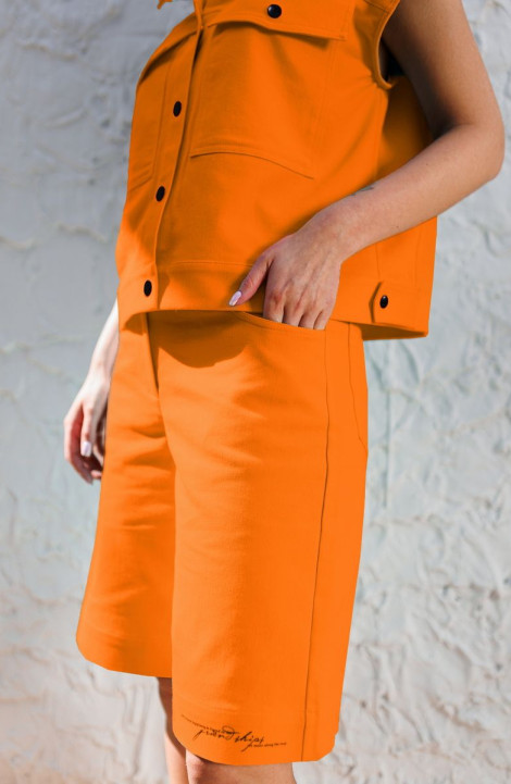 Женский комплект с шортами Amberа Style 2026-1 апельсин