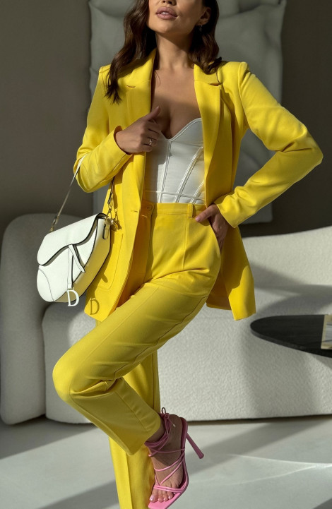 Брючный костюм Dilana VIP 2056 желтый