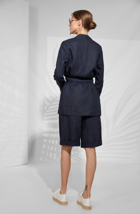 Женский комплект с шортами Rivoli 8040+5167 темно-синий