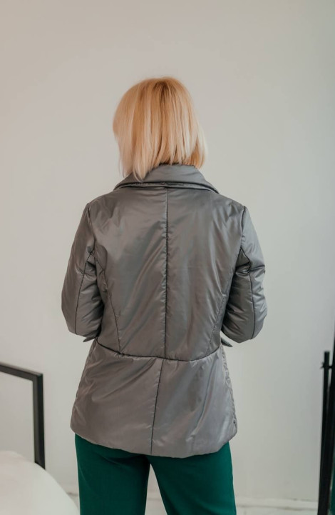 Женская куртка Стильная леди М-672 серый