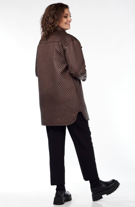 Женская куртка Магия Стиля М-2517 коричневый