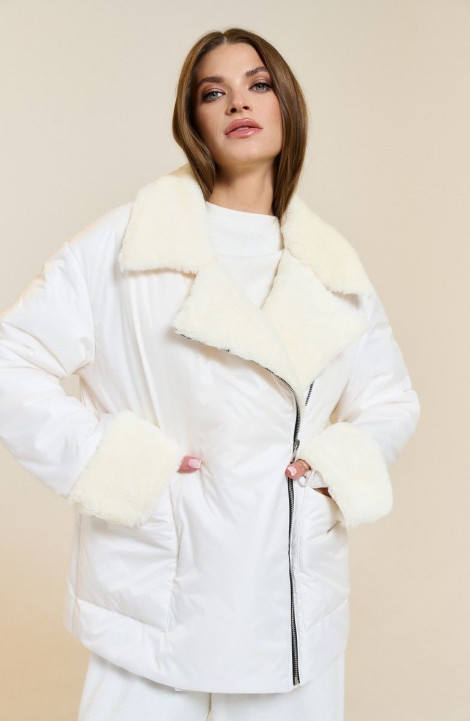 Женская куртка DiLiaFashion 0630-1 кремовый
