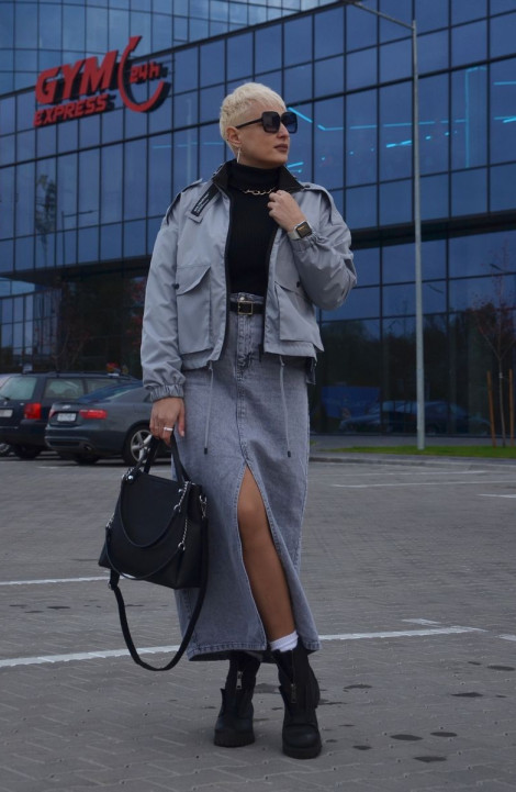 Женская куртка DOGGI 9005/1 серый