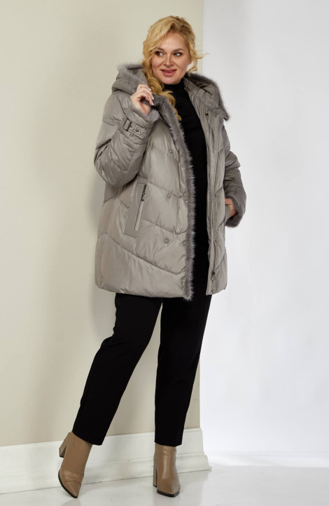 Женская куртка Shetti 2134 серо-лиловый