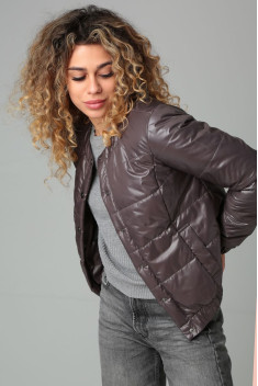 Женская куртка DOGGI 6343 серый платиновый