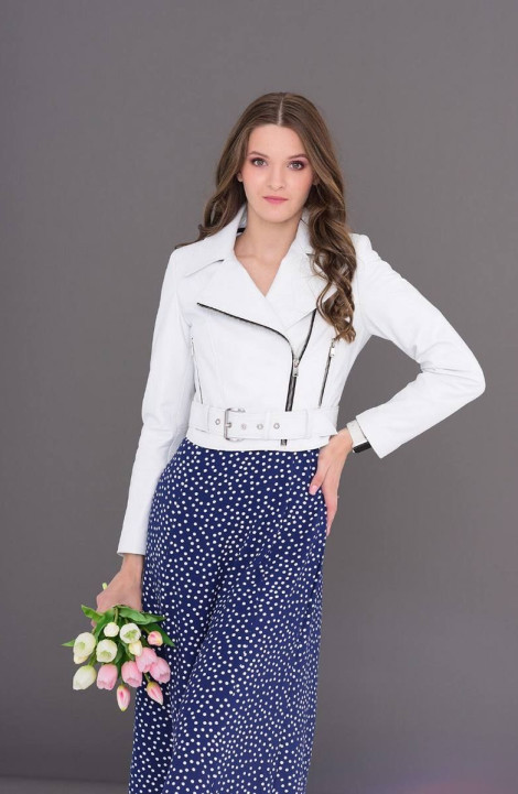 Женская куртка InterFino 46-2023 белый