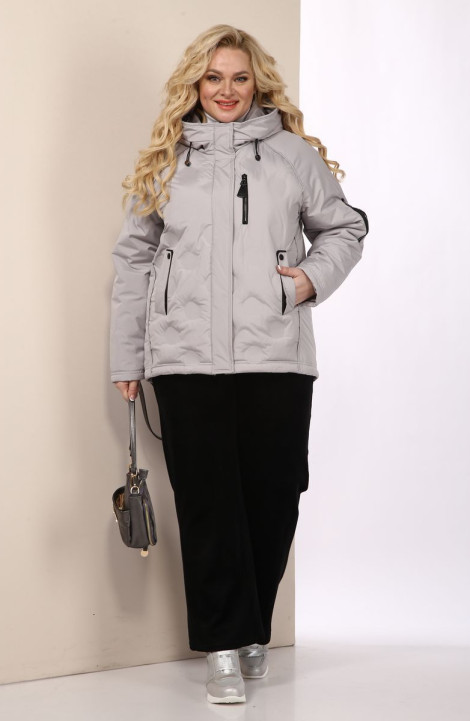 Женская куртка Shetti 2109 бежево-серый