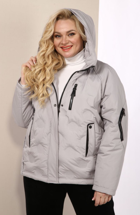 Женская куртка Shetti 2109 бежево-серый