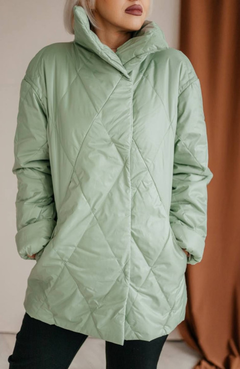 Женская куртка Стильная леди М-663 олива