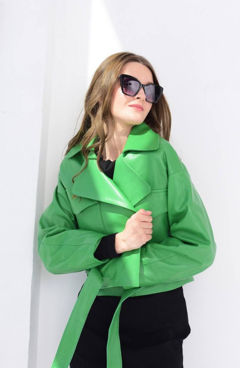 Женская куртка InterFino 97-2022 зеленый