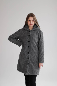 Женское пальто Mita ЖМ1159 темно-серый