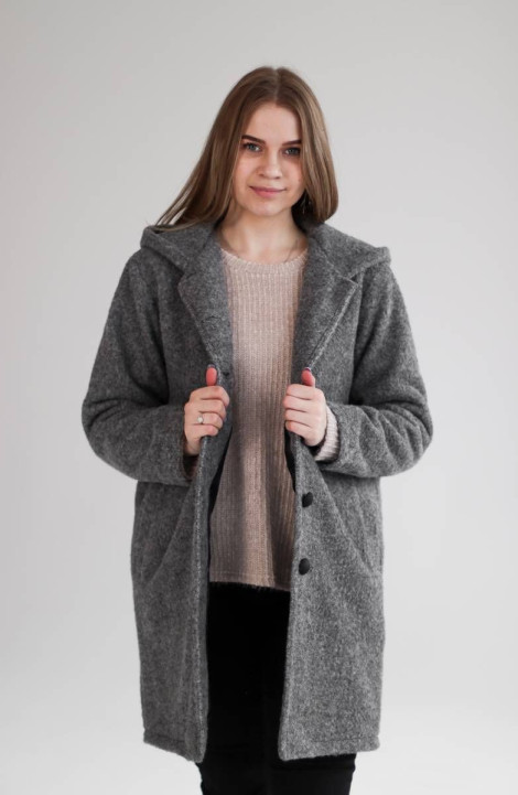 Женское пальто Mita ЖМ1159 темно-серый