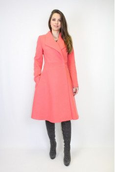Женское пальто VLADOR 500511 персиковый