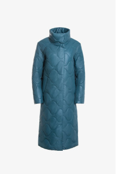 Женское пальто Elema 5-11117-1-164 изумруд