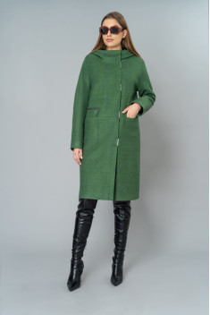 Женское пальто Elema 6-10361-1-170 зеленый