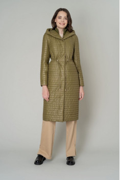 Женское пальто Elema 5-11838-1-164 олива
