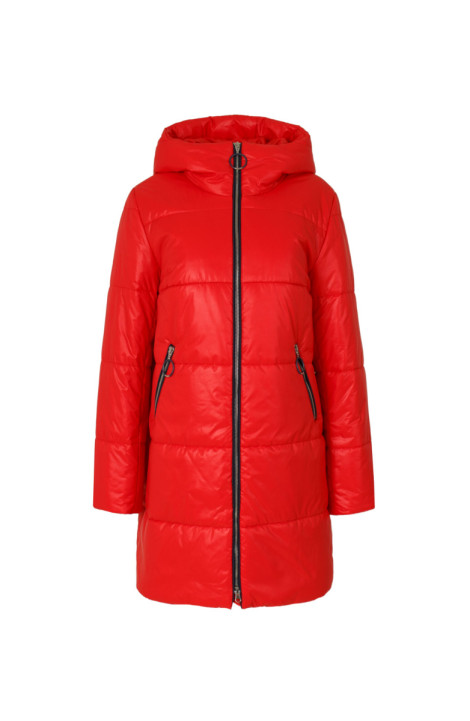 Женское пальто Elema 5-12824-1-170 красный/тёмно-синий