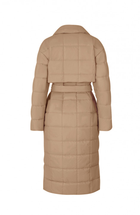 Женское пальто Elema 5-12405-1-164 тёмно-бежевый
