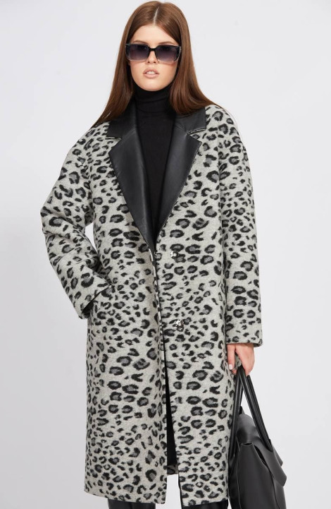 Женское пальто EOLA 2448 серый_леопард