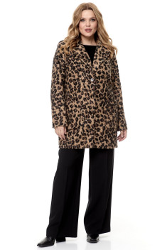 Женское пальто БелЭльСтиль 825-1_88_22 леопард