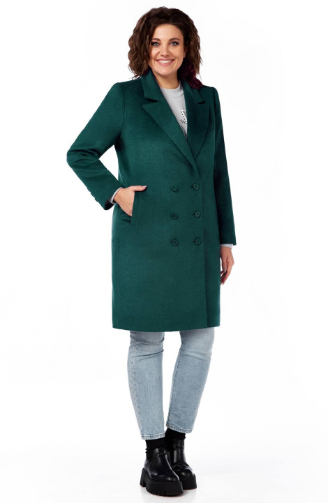Женское пальто LaKona 11572 изумруд