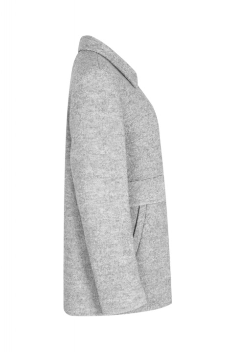 Пальто Elema 1-525-164 серый_меланж