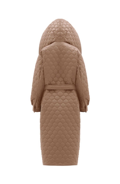 Женское пальто Elema 5-11814-1-164 тёмно-бежевый
